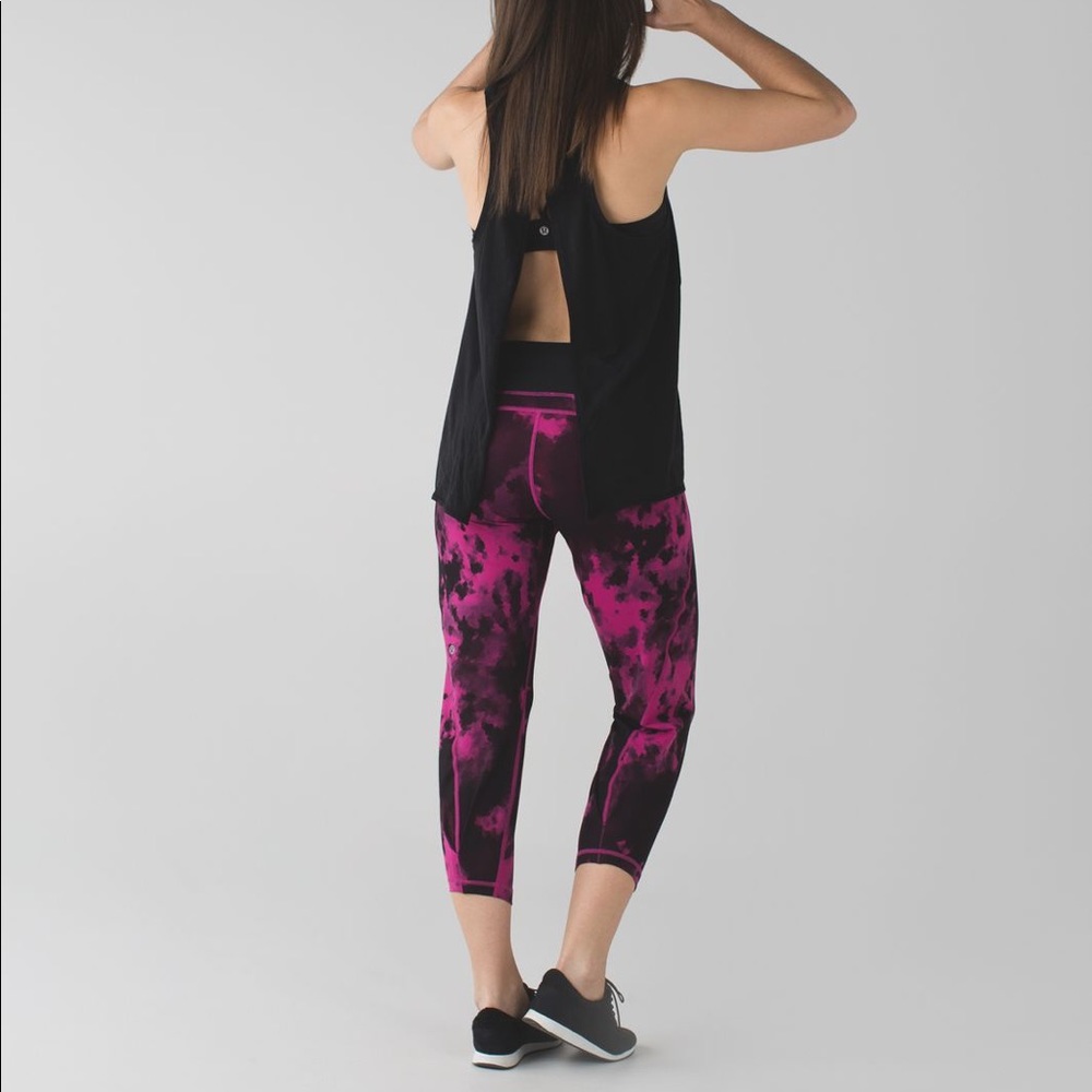 Lululemon Wunder Under Full Length Blooming Raspberry Pixie Leggings 6